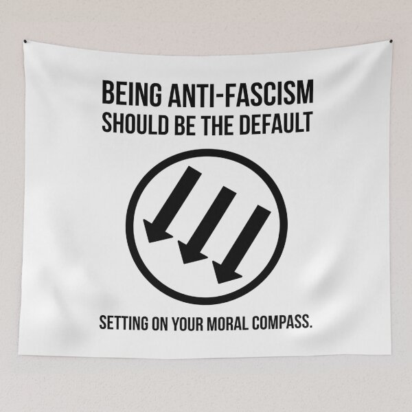 Item preview, Being anti-fascism should be the default setting on your moral compass.  designed and sold by Rachel the Artist .