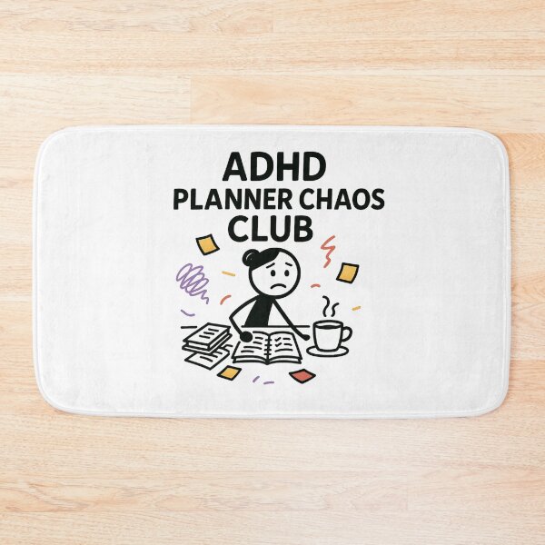 Item preview, ADHD Planner Chaos Club – Funny ADHD Mom Life Coffee Design designed and sold by MomParentADHD.