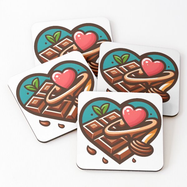 Item preview, Sweet Love Chocolate Heart with Honey Drizzle. designed and sold by The-T-In-Retro.