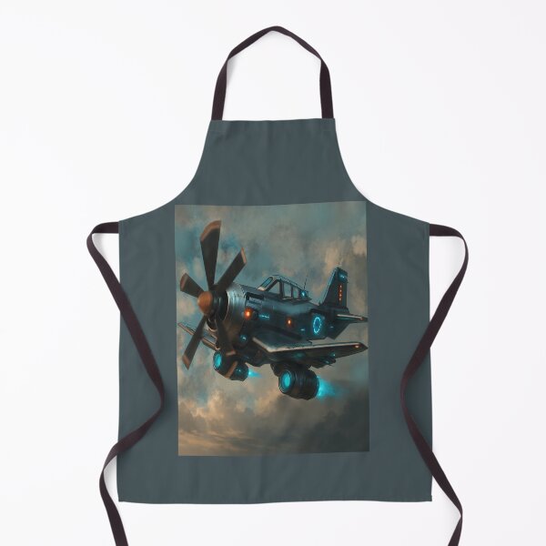 Item preview, Futuristic Cyberpunk Airplane Print – Felia Cyber Lemon High-Tech Illustration designed and sold by Felia001.