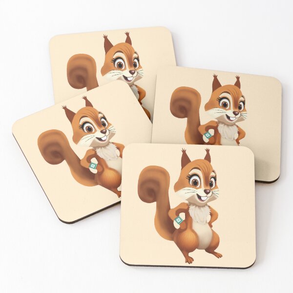 Item preview, Smart Squirrel Cartoon Wearing Smart Watch – Felia Cyber Lemon Playful Kids Design designed and sold by Felia001.
