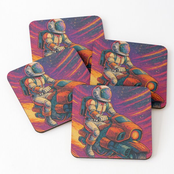 Item preview, Astro Rider Retro: Space Biker in the Cosmos designed and sold by JonelleTshirts.