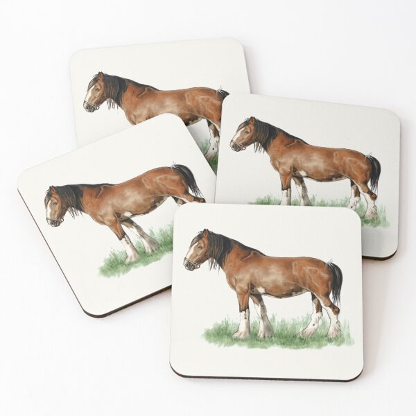 Item preview, Big Beautiful Draft Horse, Clydesdale Work Horse designed and sold by JoyfulWhimsy.