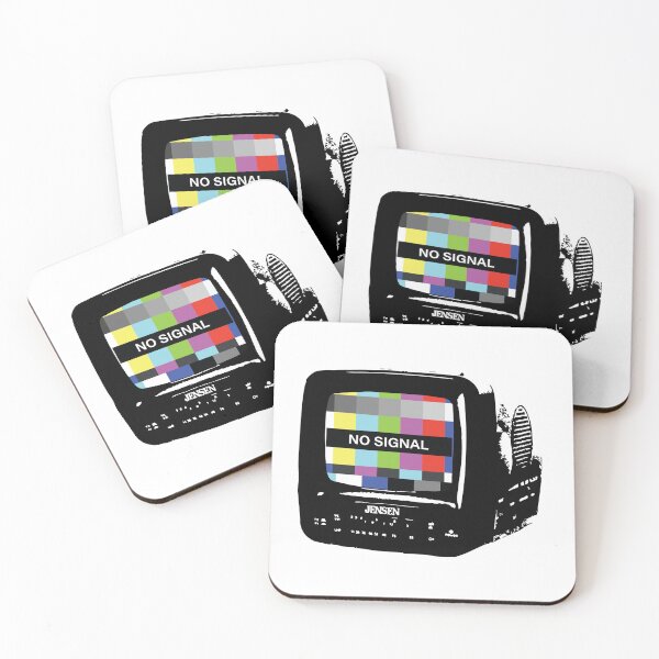 Item preview, NO SIGNAL Retro TV – Network Glitch design designed and sold by PIXEL POP DESIGNS - Beyond the Norm!.