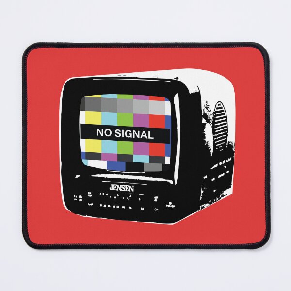 Item preview, NO SIGNAL Retro TV – Network Glitch design designed and sold by PIXEL POP DESIGNS - Beyond the Norm!.