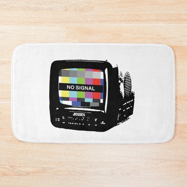 Item preview, NO SIGNAL Retro TV – Network Glitch design designed and sold by PIXEL POP DESIGNS - Beyond the Norm!.