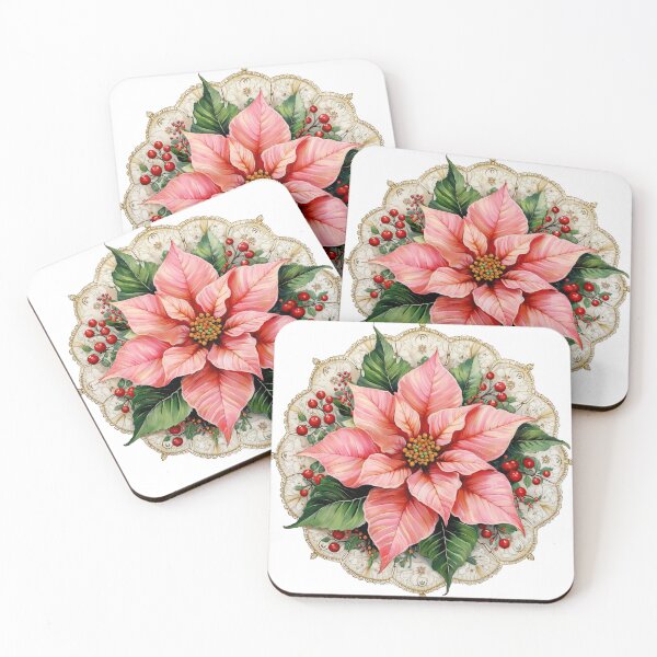 Item preview, Poinsettia and Holly  designed and sold by Liededrom..