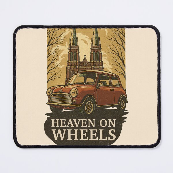 Item preview, Classic Mini is Heaven on Wheels designed and sold by OHartas.