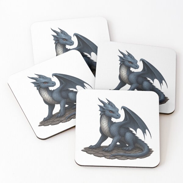 Item preview, Majestic Blue Dragon — Regal Fantasy Creature Art designed and sold by Hatchling Hollow.