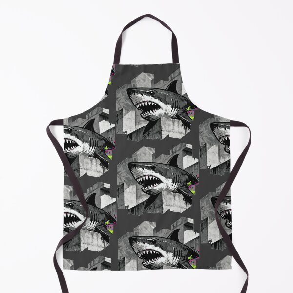 Item preview, Version 2: Cubist Geometric Great White Shark Attack T-Shirt Design T-Shirt Design, Graphic, Bold, Comic, Sharks, Vector, designed and sold by markmm9.