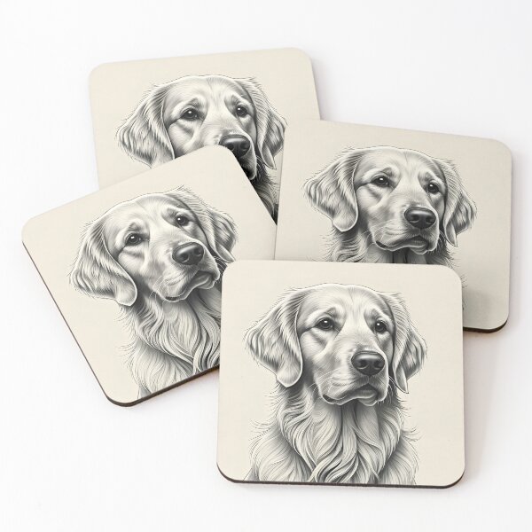 Item preview, Loyal Eyes – Pencil Portrait of a Labrador Retriever designed and sold by PawPrintedArt.