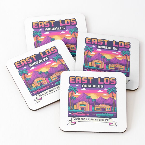 Item preview, EAST lOS ANGELES Pixel Sticker designed and sold by Nubitra.
