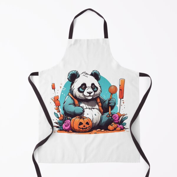 Item preview, panda collecting candy for Halloween designed and sold by Karaz's Animal Kingdom.