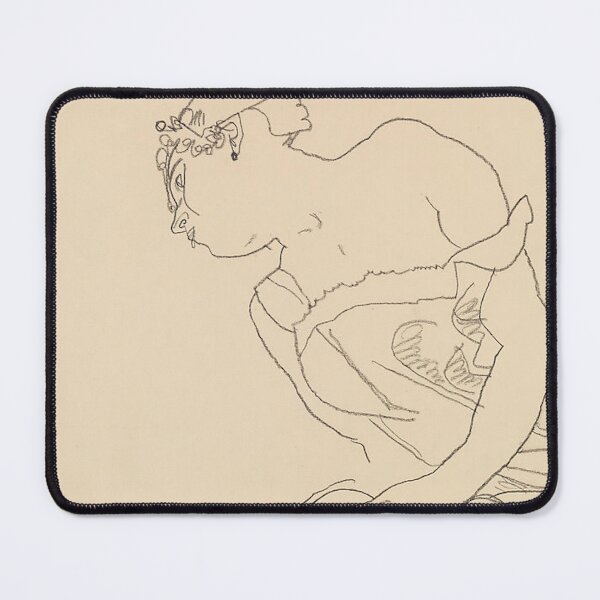 Item preview, Seated Woman in Corset and Boots, by Egon Schiele designed and sold by AnimaliaStar.