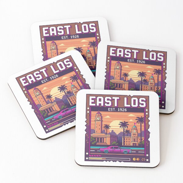 Item preview, Los Angeles - rose car susnet Pixel Sticker designed and sold by Nubitra.