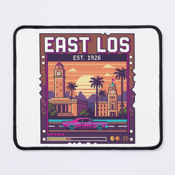 Item preview, Los Angeles - rose car susnet Pixel Sticker designed and sold by Nubitra.