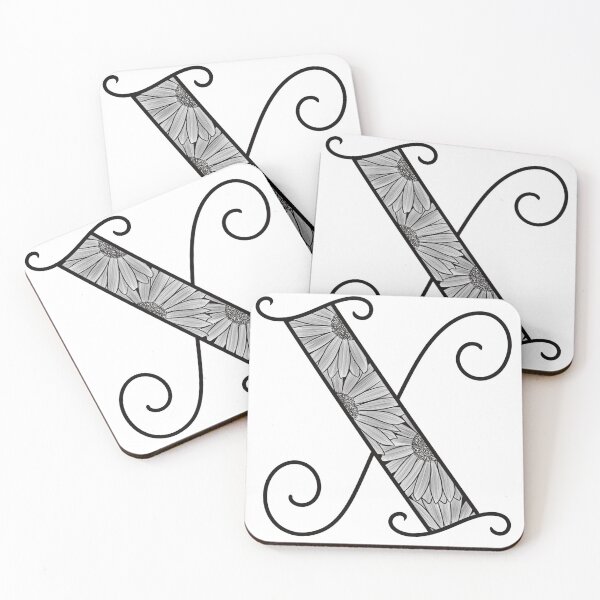 Item preview, Sunflower Inspired Letter X designed and sold by SSN-ART.