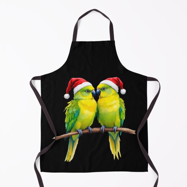 Item preview, Christmas Budgies Santa Hats Holiday Parrot Cute designed and sold by TeeARTHY.