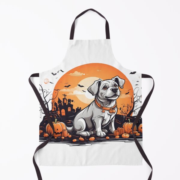 Item preview, dog collecting candy for Halloween designed and sold by Karaz's Animal Kingdom.