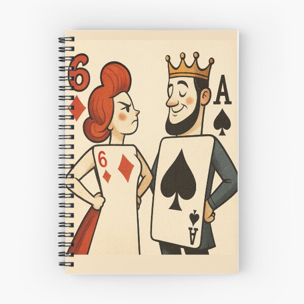 Item preview, Whimsical King and Queen Playing Cards – Felia Cyber Lemon Retro Style Illustration designed and sold by Felia001.