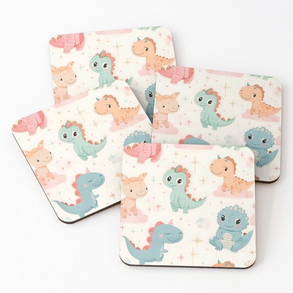 Item preview, Ultimate Cute Dino Space Fantasy Kawaii Pastel Dinosaur Pattern Collection designed and sold by MoonlitDoodles1.