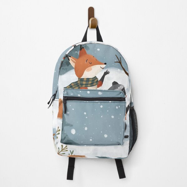 Item preview, Forest Friends Building a Snowman in the Snowy Woods designed and sold by WildlifeWhimsy.
