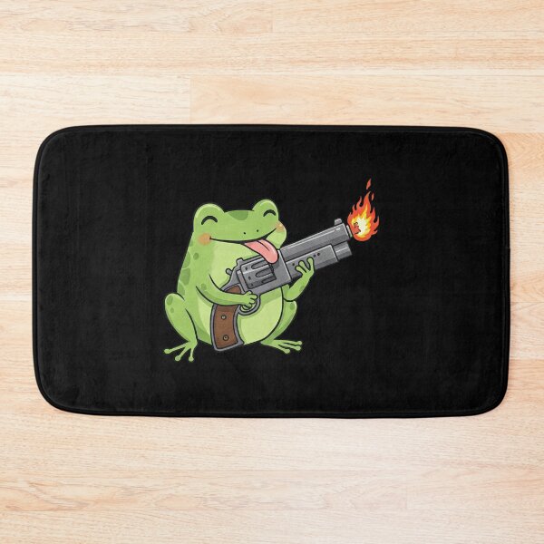 Item preview,  Frog Holding Machine Gun Funny Animal Humor designed and sold by TeeARTHY.