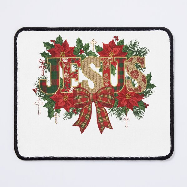 Item preview, Jesus Embroidered Christmas Design designed and sold by Illustrated Faith.