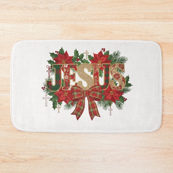 Item preview, Jesus Embroidered Christmas Design designed and sold by Illustrated Faith.