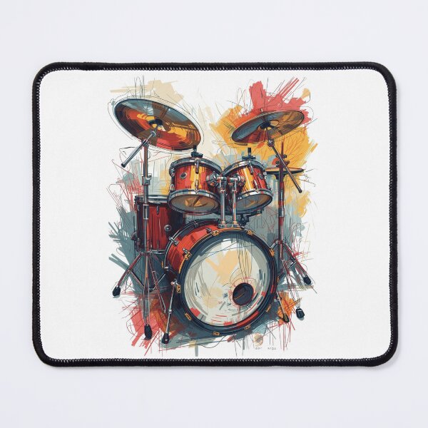 Item preview, Drum Art Inspired by Stewart Copeland of The Police  designed and sold by Rhythm Thru Art .
