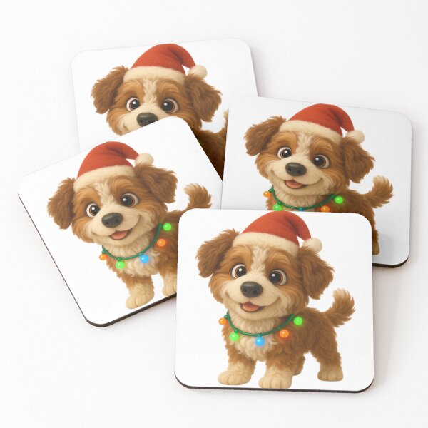Item preview, Christmas Aussiedoodle 1 designed and sold by Sillytoe.