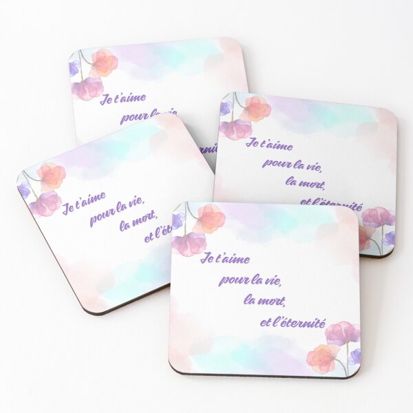 Item preview, Je t’aime pour la vie, la mort et l’éternité  designed and sold by KtInSunshine.