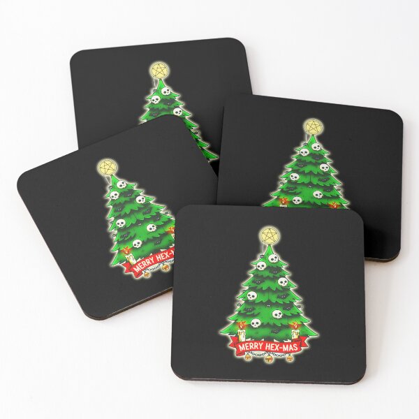 Item preview, Merry Hex-Mas Tree - Occult Goth Christmas Holiday Art designed and sold by CoffinsArt.