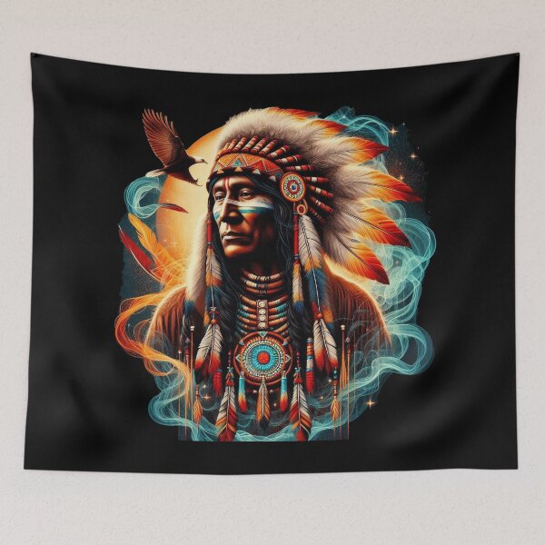 Item preview, Native American Indian Chief Visits the Spirit Realm designed and sold by nikkolaus.