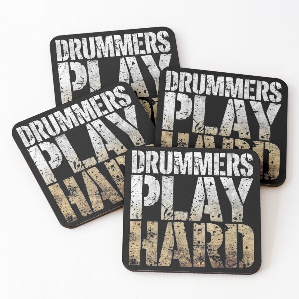 Item preview, Drummers Play Hard designed and sold by Rhythm Thru Art .