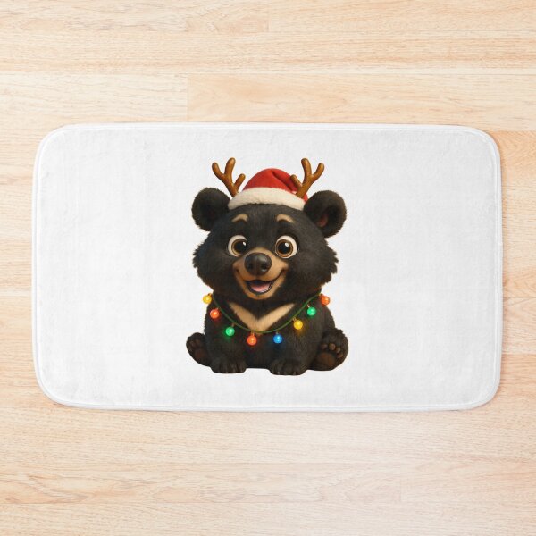 Item preview, Christmas Asiatic Black Bear designed and sold by Sillytoe.