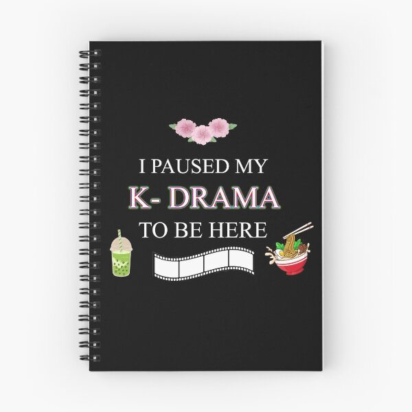Item preview, I paused my K-drama to be here | Kdrama designed and sold by ZuriRetroPrints.