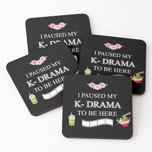Item preview, I paused my K-drama to be here | Kdrama designed and sold by ZuriRetroPrints.