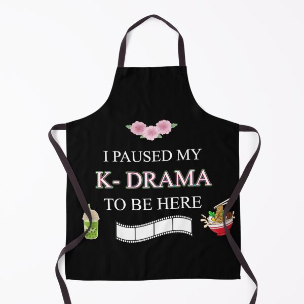 Item preview, I paused my K-drama to be here | Kdrama designed and sold by ZuriRetroPrints.