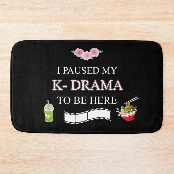 Item preview, I paused my K-drama to be here | Kdrama designed and sold by ZuriRetroPrints.