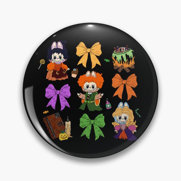 Item preview, Labubu Witch Trio – Halloween Magic Hocus Style designed and sold by Polarisofficial.