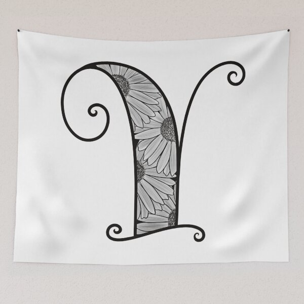 Item preview, Sunflower Inspired Letter Y designed and sold by SSN-ART.