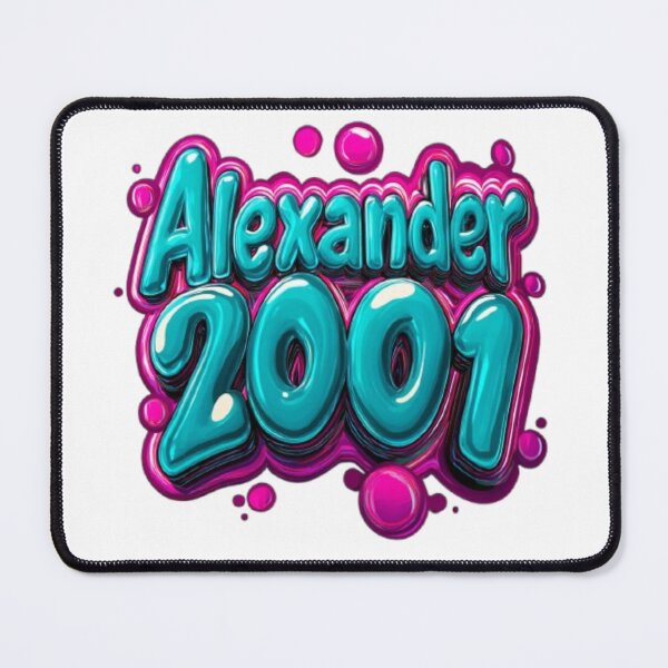 Item preview, Alexander 2001 – Y2K Bubble Gloss Name Design designed and sold by AlexLineArt.