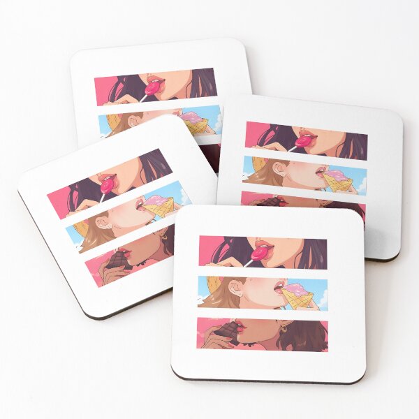 Item preview, Sweet Temptations – Pop Art Lips & Candy Aesthetic designed and sold by YourPrintVerse.