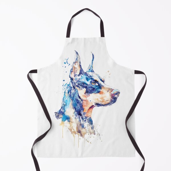 Item preview, Blue Doberman Watercolor Portrait designed and sold by caracatita75.