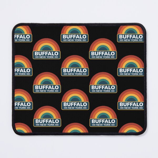 Item preview, Buffalo New York - Retro Vintage City Rainbow designed and sold by Shape Snip Studio.