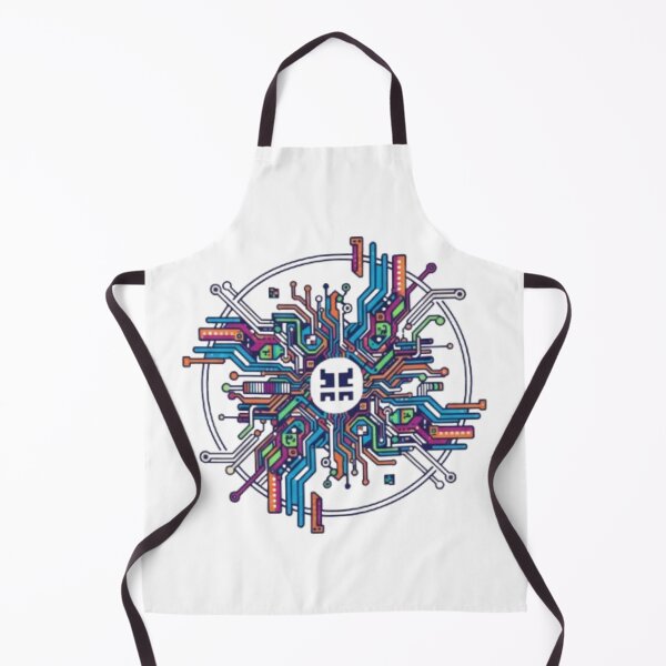 Item preview, Neon Circuit Mandala: Digital Tech Bloom designed and sold by AkisegGraphix.
