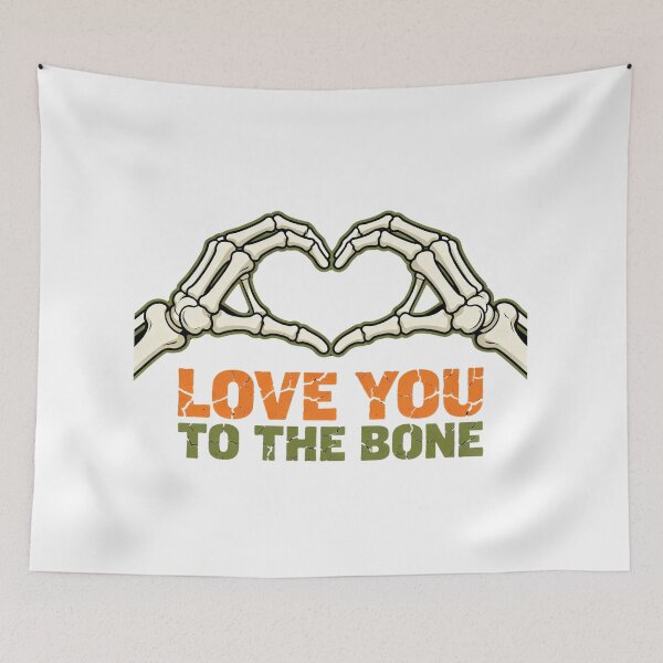 Item preview, LOVE YOU TO THE BONE Shirt | Skeleton Hands Valentine's Day Tee | Gothic Romantic Apparel designed and sold by Clothesbest.