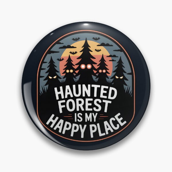Item preview, Haunted Forest Is My Happy Place – Spooky Halloween Design designed and sold by Jollys-ArtShop.