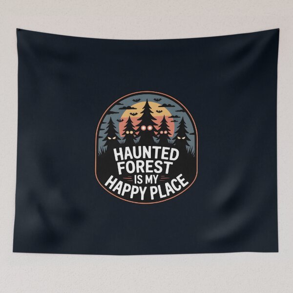 Item preview, Haunted Forest Is My Happy Place – Spooky Halloween Design designed and sold by Jollys-ArtShop.